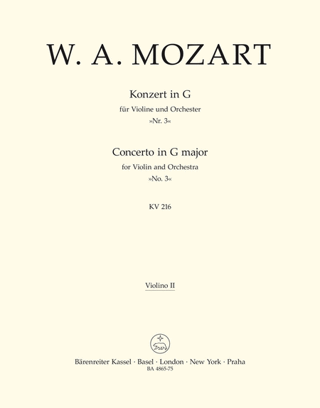 Violinkonzert G-dur - Violin Concerto in G major