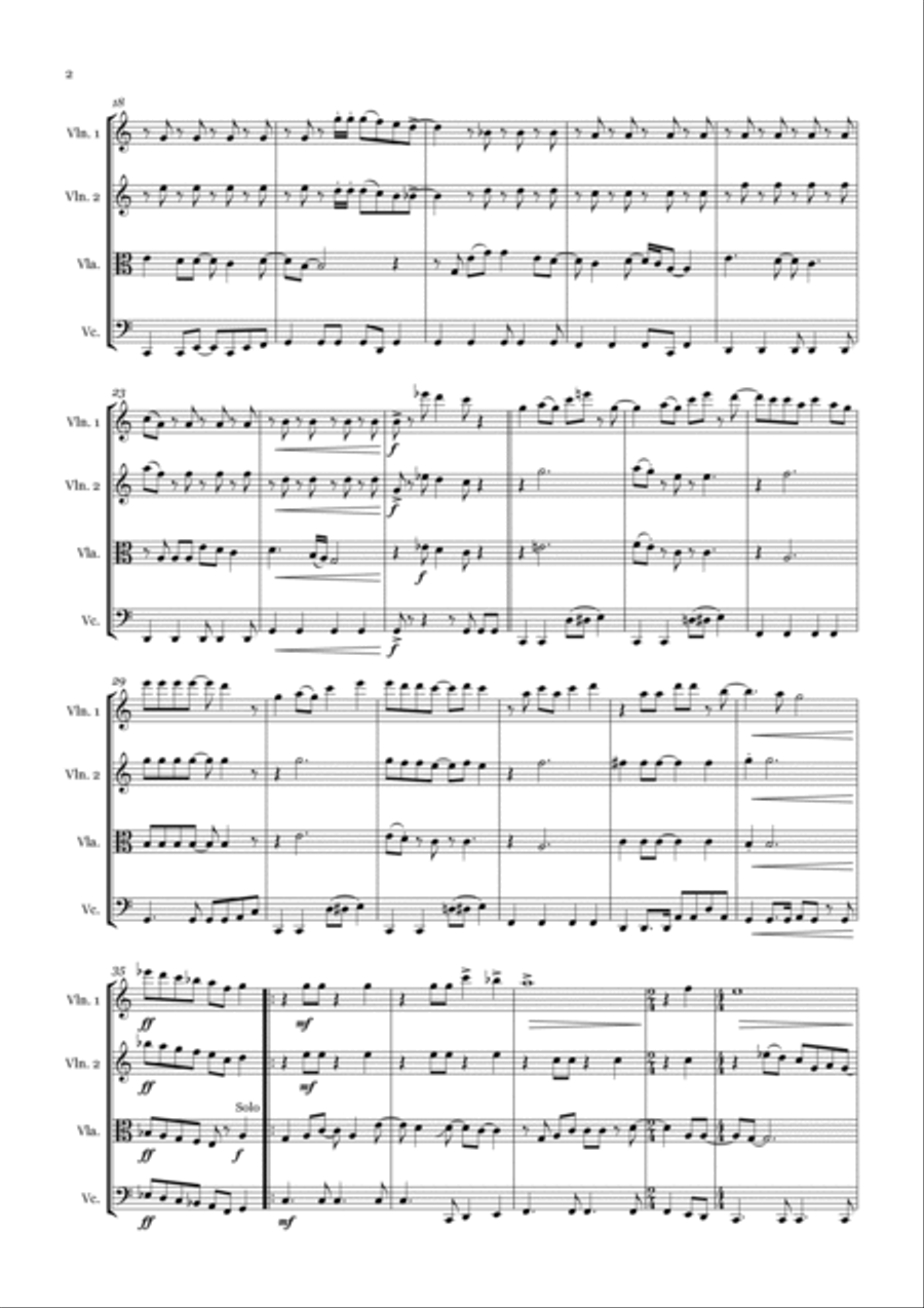 Step Into Christmas String Quartet scores gallery preview page 4