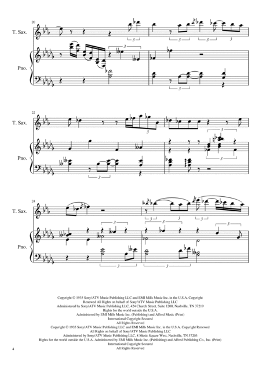 In A Sentimental Mood Piano scores gallery preview page 4