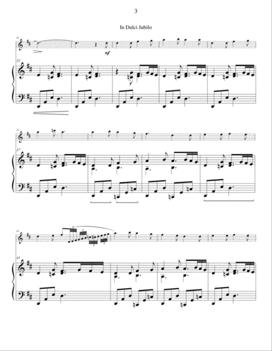 In Dulci Jubilo In Dulci Jubilo Flute Solo scores gallery preview page 3