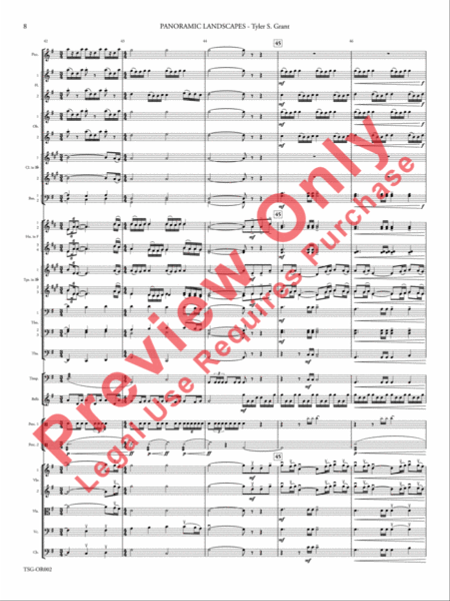 Panoramic Landscapes Panoramic Landscapes Full Orchestra scores gallery preview page 9
