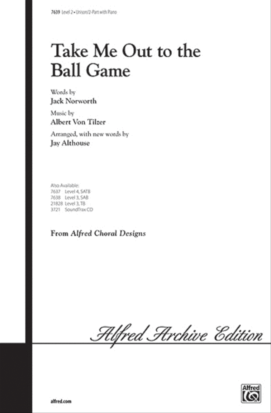 Take Me Out to the Ball Game Unison Choir scores gallery preview page 1