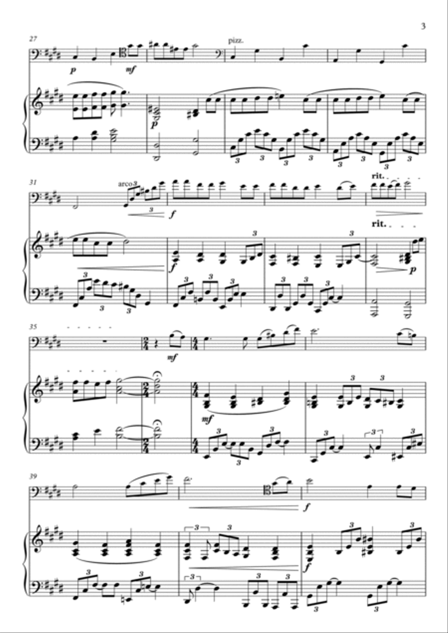 Hymne A L'amour String Duet scores gallery preview page 3