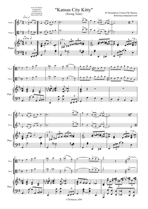 Book cover for Kansas City Kitty - 2 Violas, Viola Duo, Viola Group & Piano
