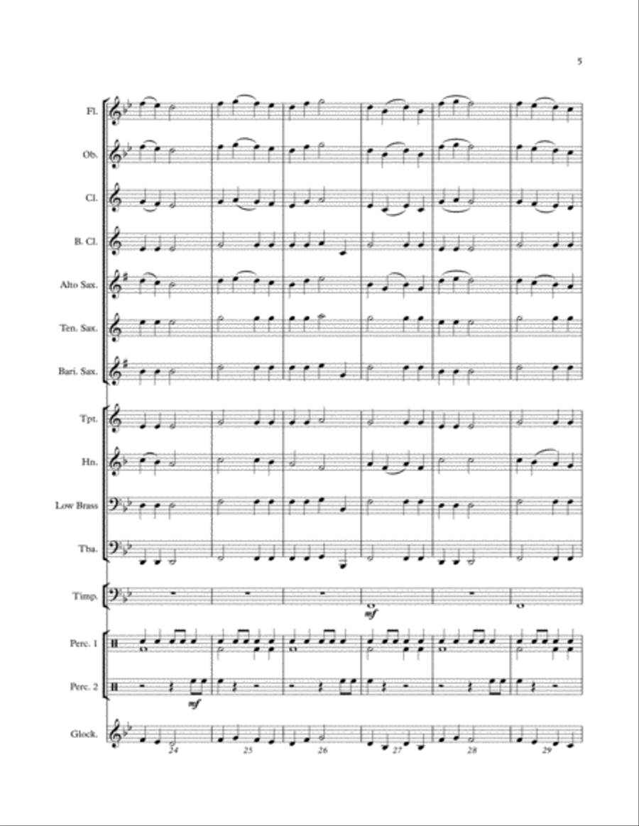 March to Glory March to Glory Concert Band scores gallery preview page 5