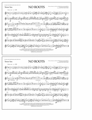 Book cover for No Roots - Tenor Sax