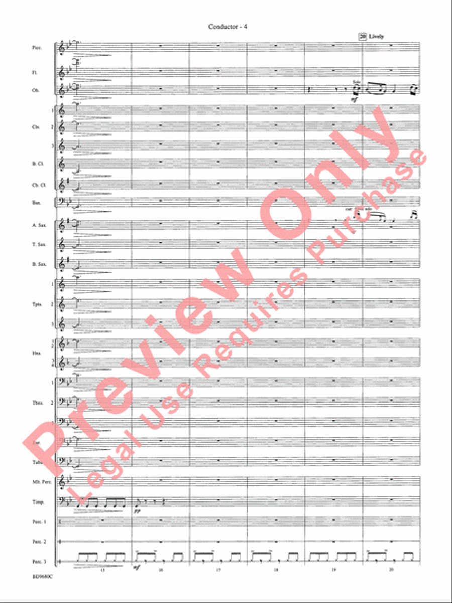 Ireland: Of Legend and Lore Concert Band scores gallery preview page 9