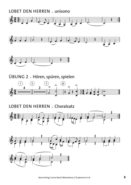 Junior Band Bläserklasse 2 für Euphonium in B