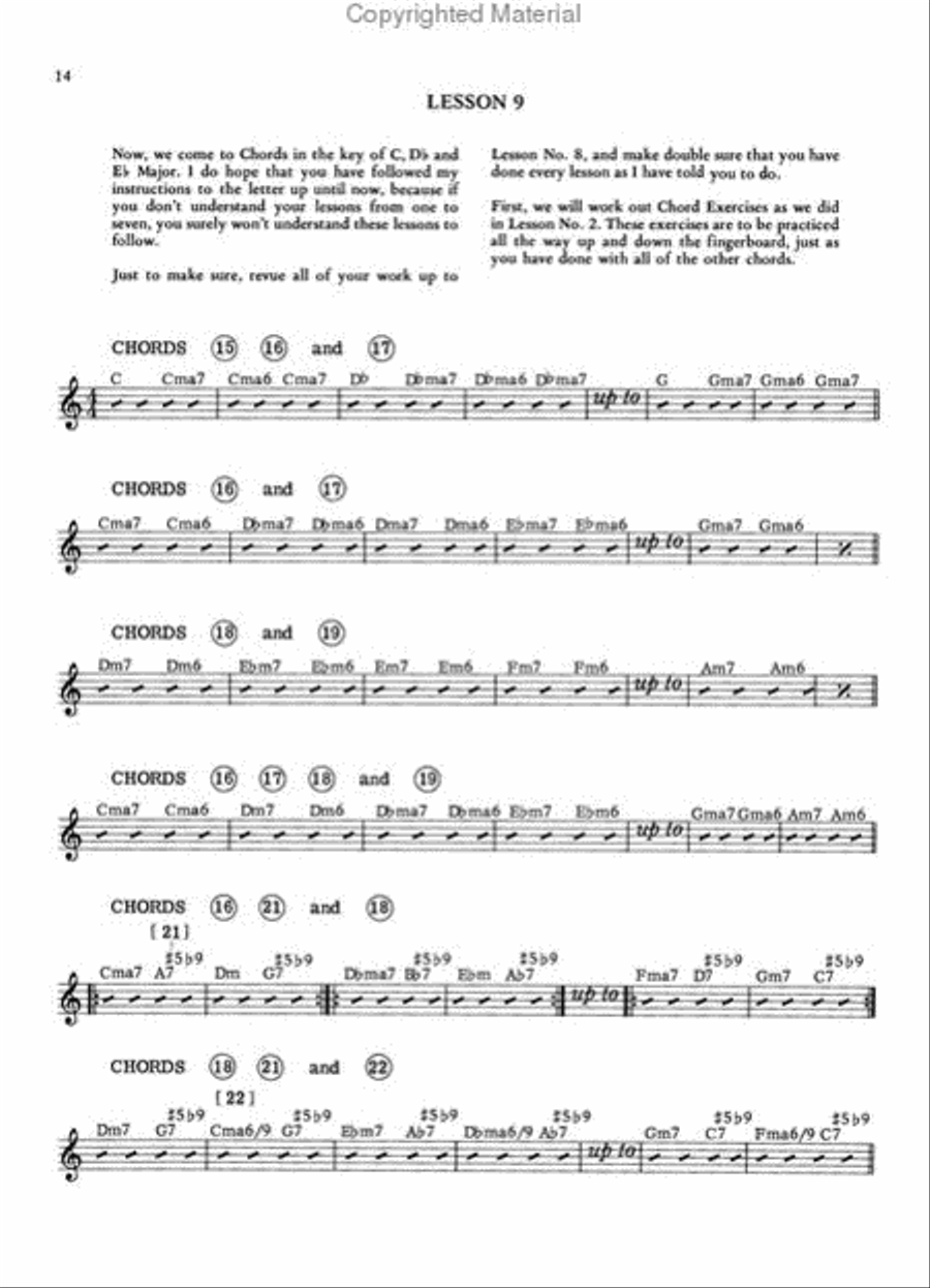 Mickey Baker's Jazz Guitar Electric Guitar scores gallery preview page 4
