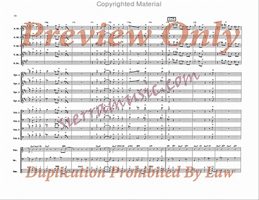 After You've Gone Big Band scores gallery preview page 17
