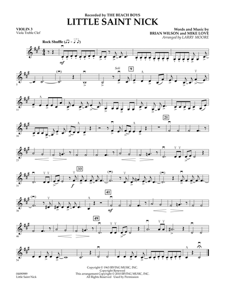 Little Saint Nick - Violin 3 (Viola Treble Clef)