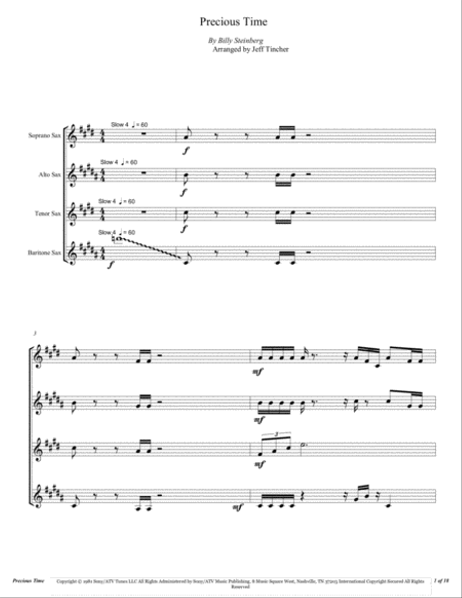 Precious Time Woodwind Quartet scores gallery preview page 2
