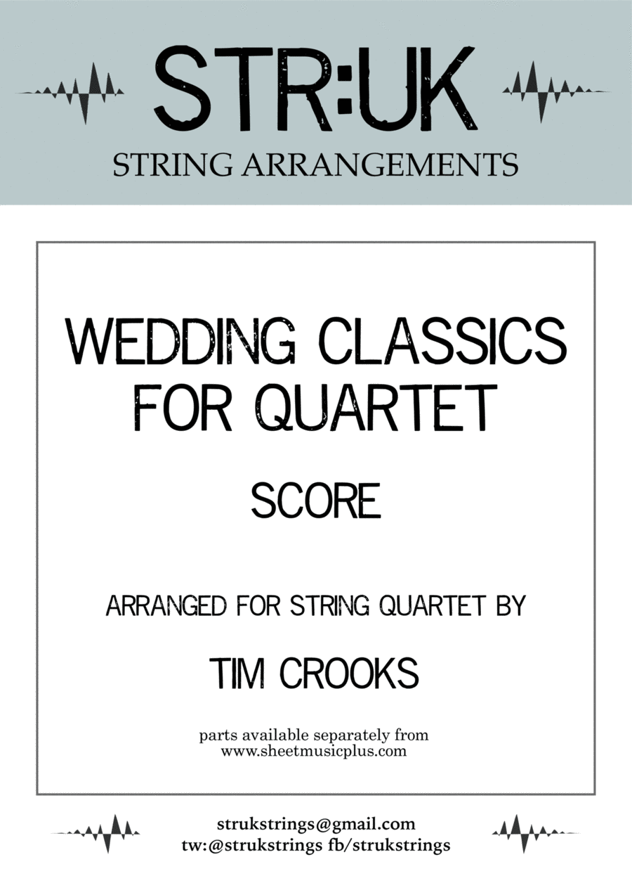 Wedding Classics for Quartet - Score (STR:UK Strings) String Quartet scores gallery preview page 1