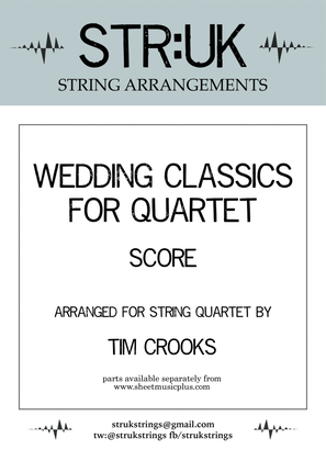 Book cover for Wedding Classics for Quartet - Score (STR:UK Strings)