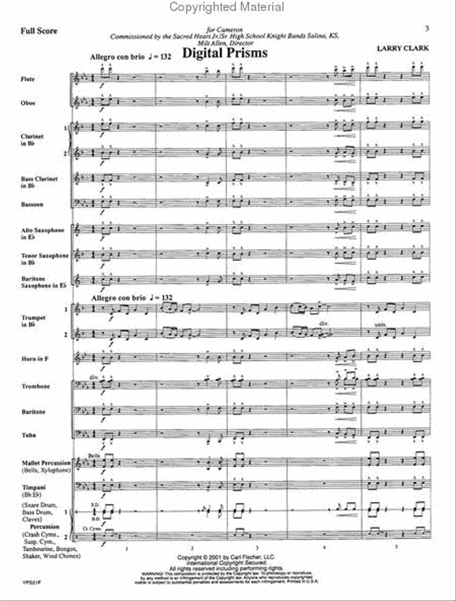 Digital Prisms Concert Band scores gallery preview page 2