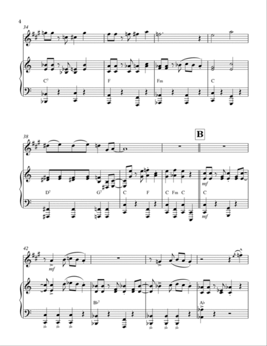 The Flapper;s Ball: Alto Sax & Piano Woodwind Duet scores gallery preview page 4