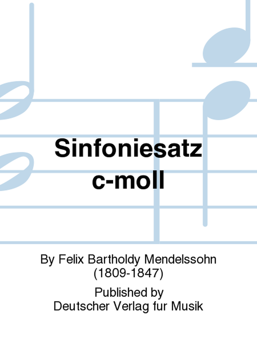 Sinfoniesatz in C minor MWV N 14