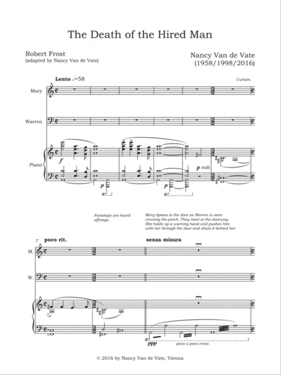 [Van de Vate] The Death of the Hired Man Medium Voice scores gallery preview page 5