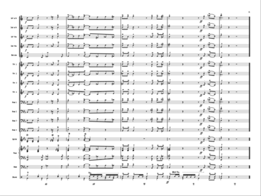 Hark, Those Herald Angels Rock! Jazz Ensemble scores gallery preview page 11