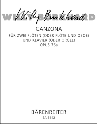 Canzona, Op. 76a