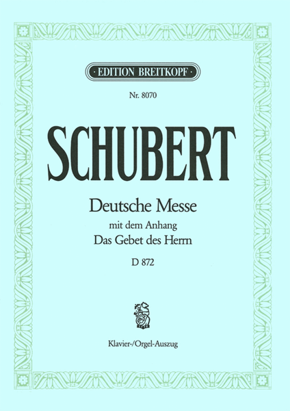 Deutsche Messe in F major D 872