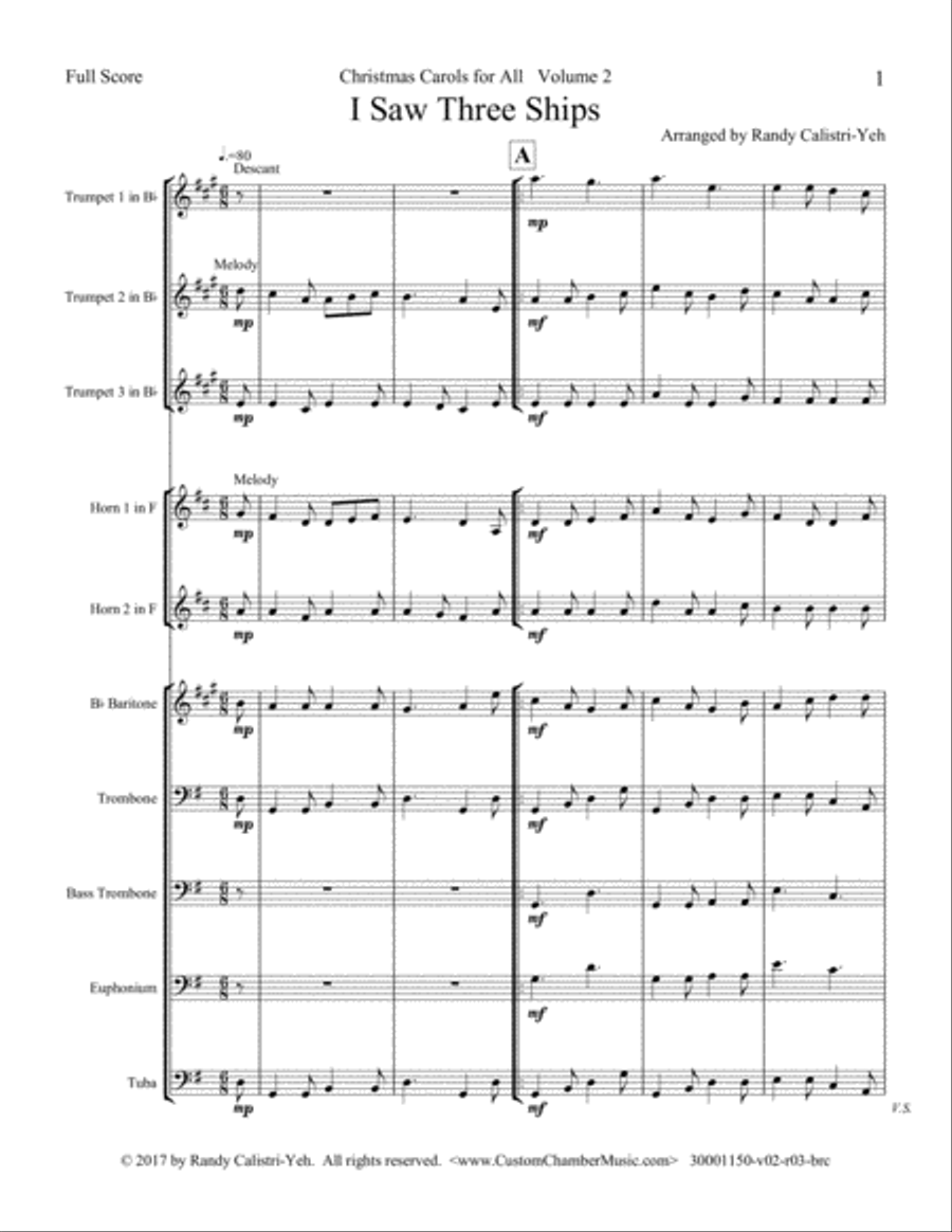 Christmas Carols for All, Volume 2 (for Brass Choir) Brass Ensemble scores gallery preview page 5