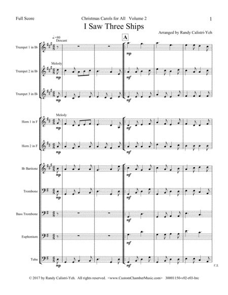 Christmas Carols for All, Volume 2 (for Brass Choir)