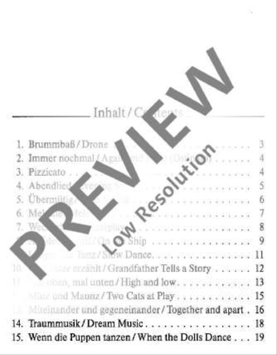 15 easy Duets Cello scores gallery preview page 19