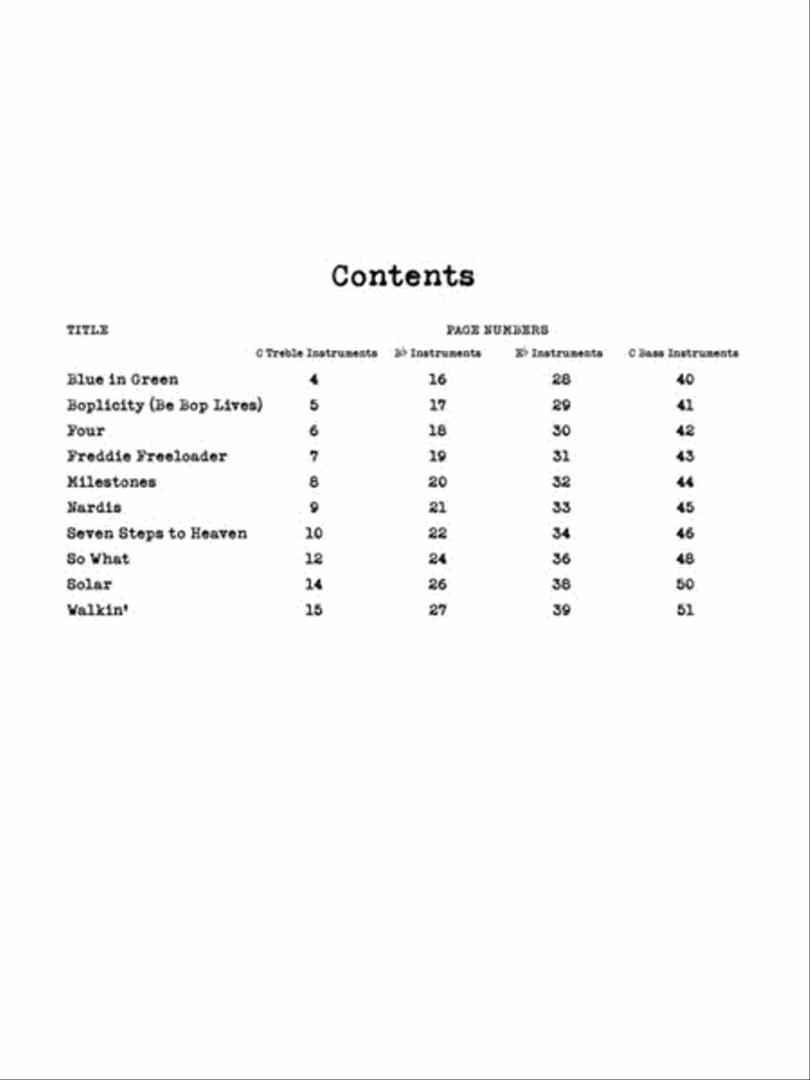 Miles Davis Play-Along Piano scores gallery preview page 2