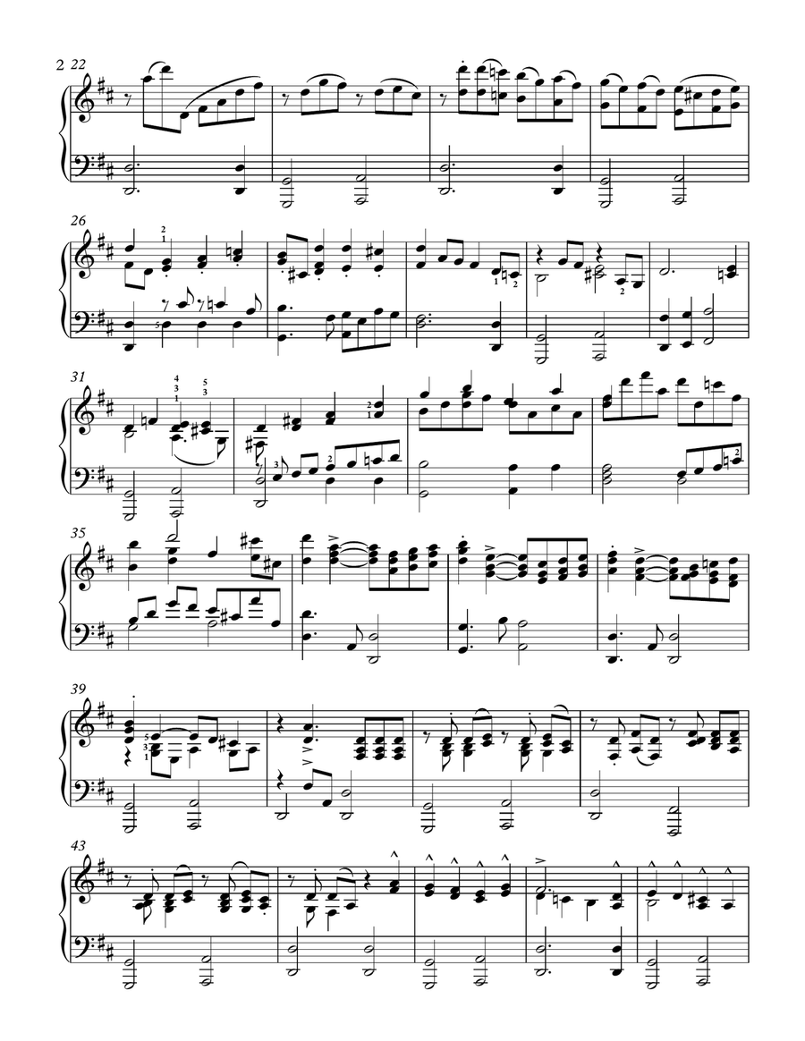 Bergamasca from Ancient Airs & Dances, Suite #2, Piano solo arr. by Shawn Heller Piano Solo scores gallery preview page 2