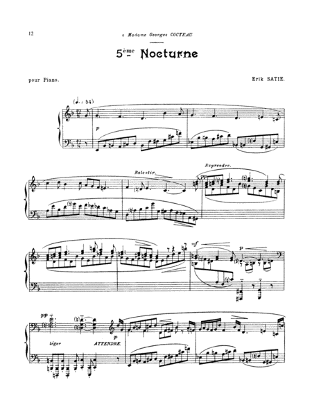Satie: Fifth Nocturne