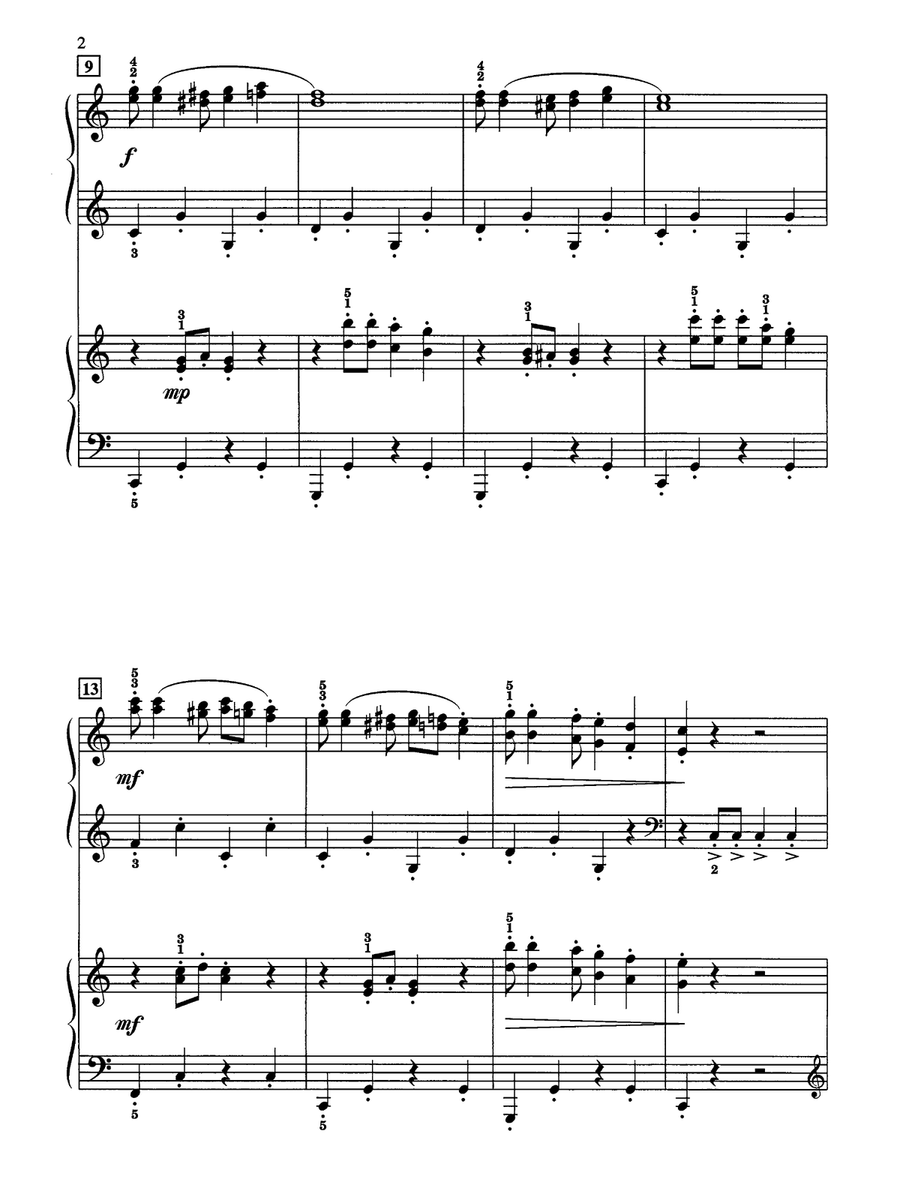 Mexican Holiday - Piano Duo (2 Pianos, 4 Hands) Piano Duet scores gallery preview page 2