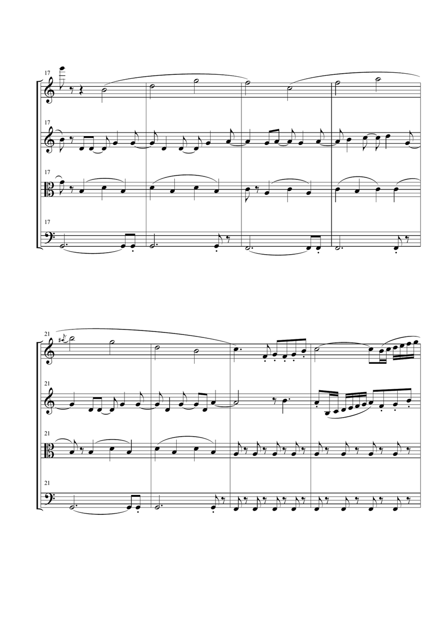 Let It Go (from Frozen) String Quartet scores gallery preview page 4