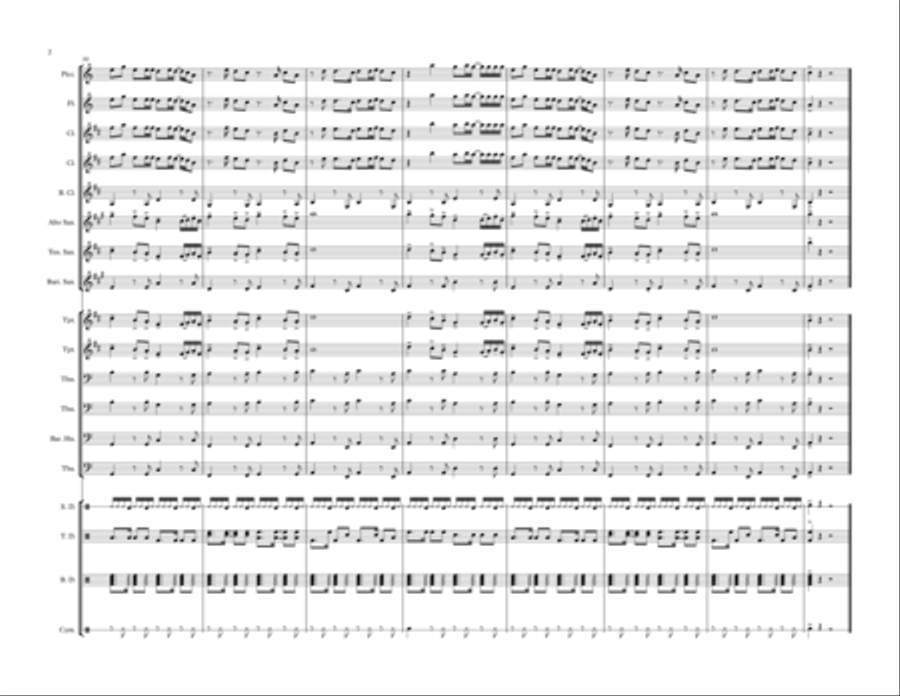 Hollaback Girl Marching Band scores gallery preview page 3