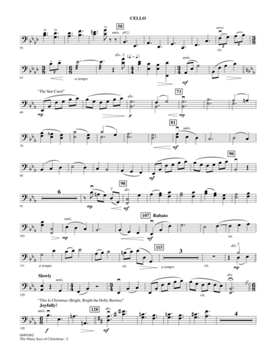 The Many Joys Of Christmas (Set One) - Cello