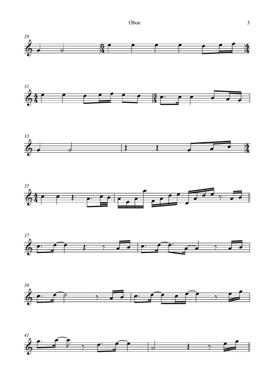 Breath Of Heaven (Mary's Song) Oboe Solo scores gallery preview page 3