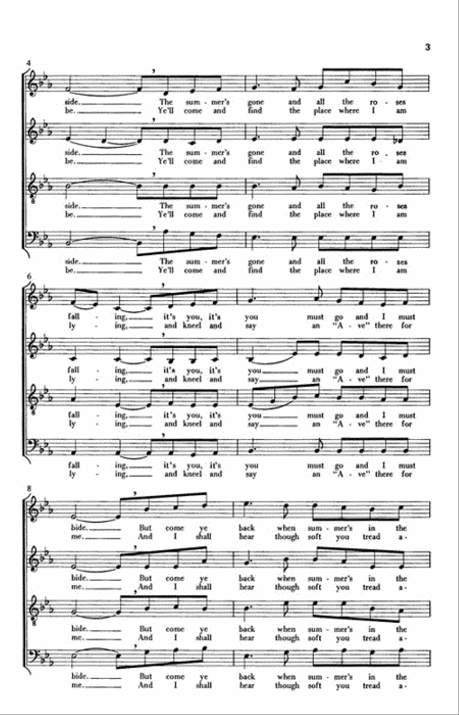 Danny Boy 4-Part scores gallery preview page 3