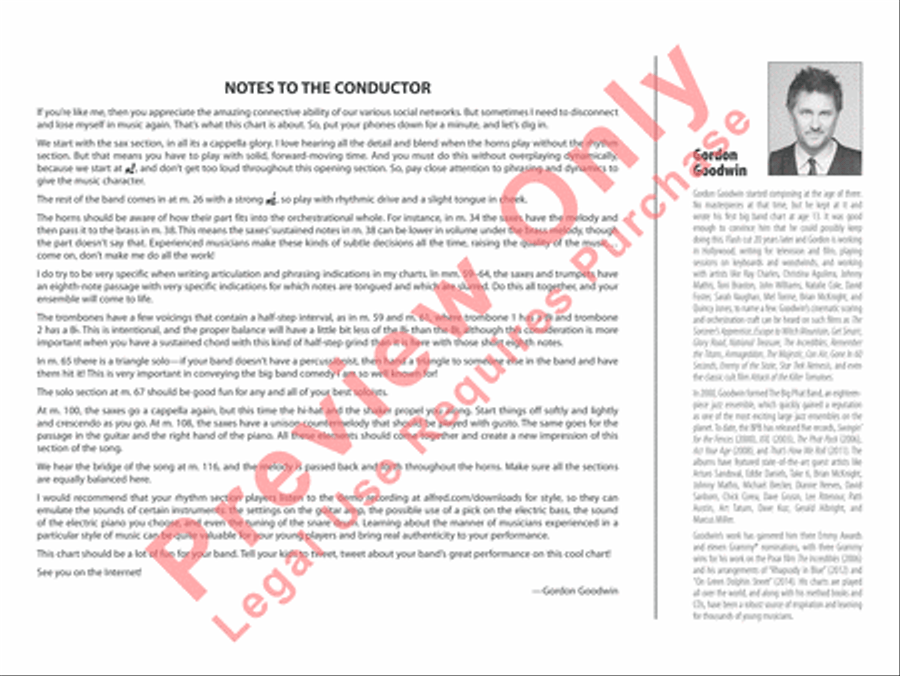 Tweet Fatigue Tweet Fatigue Jazz Ensemble scores gallery preview page 3