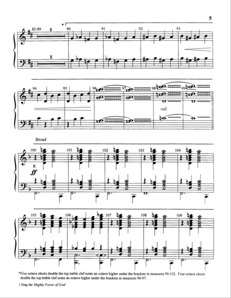 I Sing the Mighty Power of God Handbell Choir scores gallery preview page 6