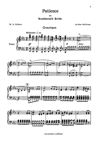 Patience Overture for solo piano