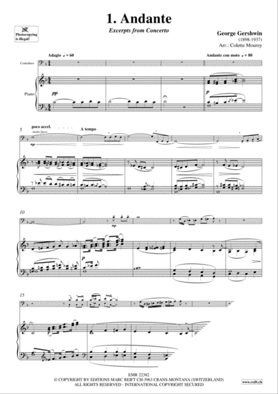 Gershwin 20 Greatest Hits Double Bass scores gallery preview page 3