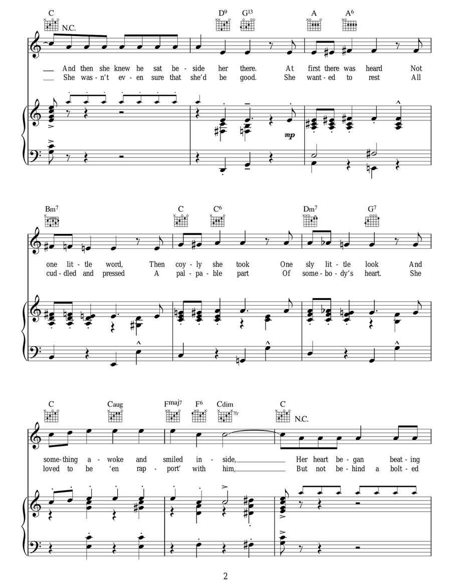 She Didn't Say Yes She Didn't Say Yes Guitar scores gallery preview page 2