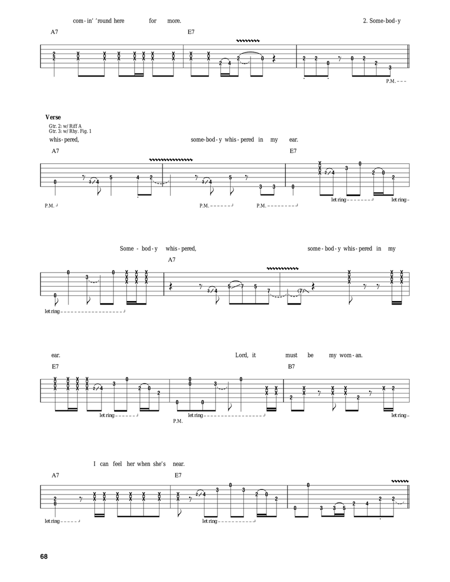 Somebody's Knockin' Electric Guitar scores gallery preview page 4