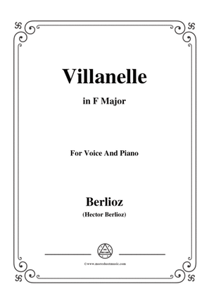 Berlioz-Villanelle in F Major,for voice and piano