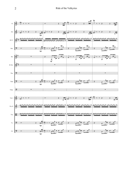 Wagner's Ride of the Valkyries - Score and Parts image number null
