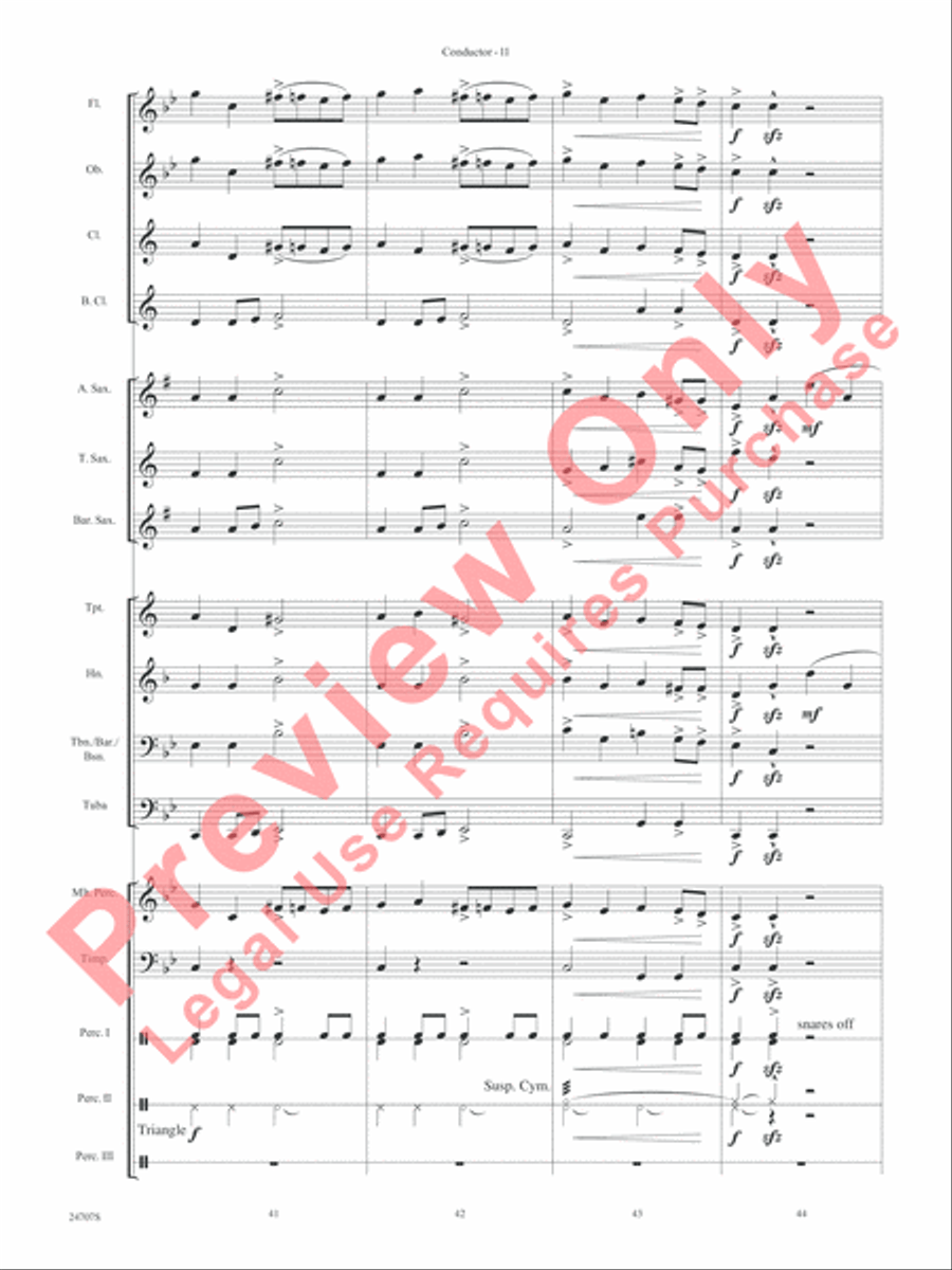 Hooroosh! Concert Band scores gallery preview page 13