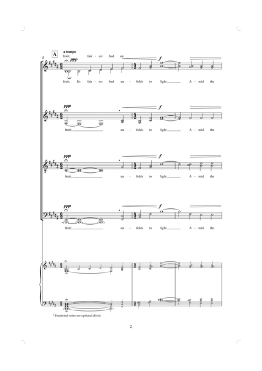 A Spotless Rose 4-Part scores gallery preview page 2