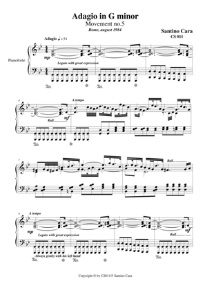 Adagio in G minor for piano