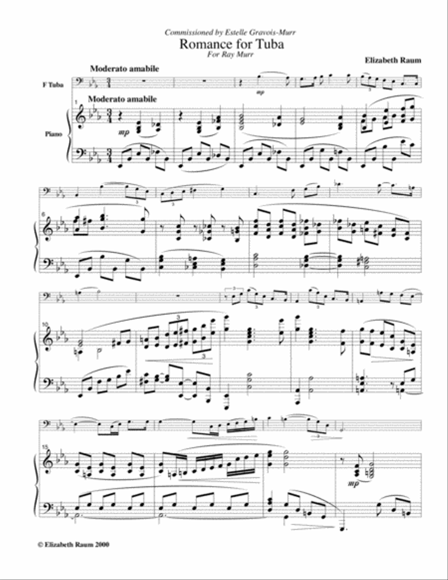 Romance Romance Tuba scores gallery preview page 2