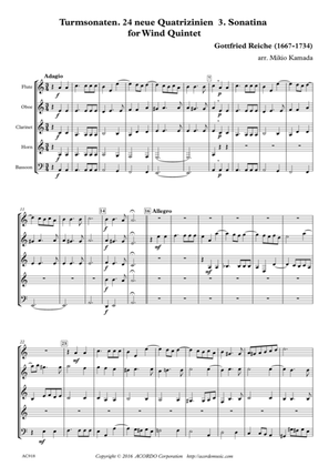 Turmsonaten. 24 neue Quatrizinien 3. Sonatina for Wind Quintet